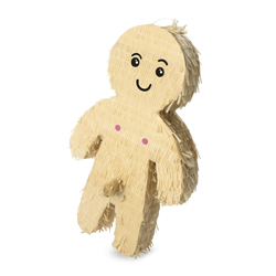 Front view of the Willy Man Pinata on a white background