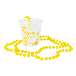 Team Bride Shot Glass on a white background