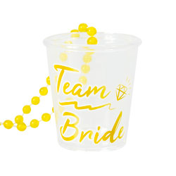 Team Bride Shot Glass on a white background