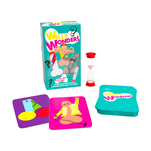Willy Wonder card game on a white background