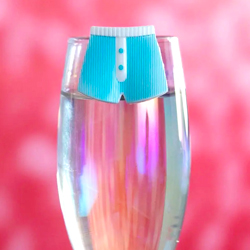 Party in your Pants drinks marker on the side of a glass