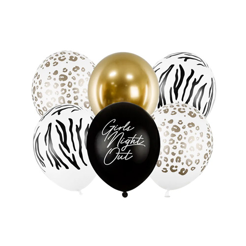 Girls Night Out Party Balloons on a white background