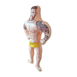 Eddy the Hunk 5ft Inflatable Man on a white background