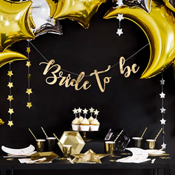 Styled hen party set up with Black and Gold Star Paper Plates 