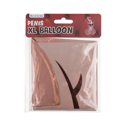 XL Willy Balloon in packaging on a white background