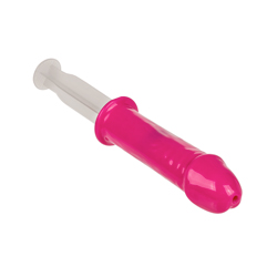 Pink Willy Shot Syringe on a white background
