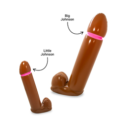 Front view of Big Johnson and Little Johnson on a white background