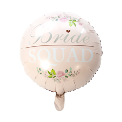 Bride Squad Foil Balloon on a white background