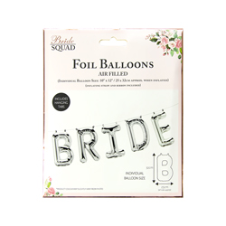 Bride balloons packaging on a white background