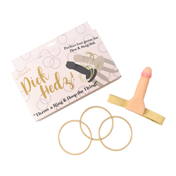  Hen Party Dick Hedz box and components laid on a white background