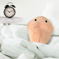 Willy the Warmer heated cushion in a bed