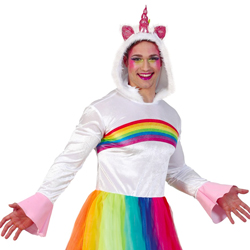 Model wearing Fabulouscorn Costume