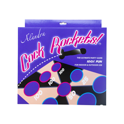 Packaging of cock rockets game on a white background