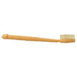 A side view of the willy toothbrush