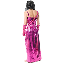 Back Facing Shiny Pink Mr Miss World Drag Costume