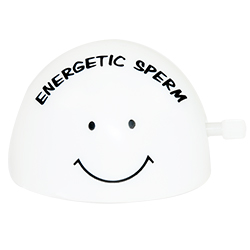 The front of the wind up sperm