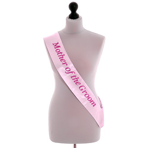 Pink Mother Of The Groom Sash