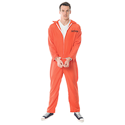 Man wearing an orange jumpsuit 