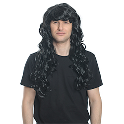 Long Curly Black Wig