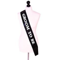 Groom To Be Body Sash