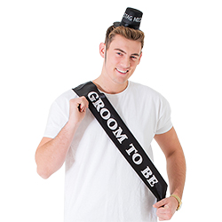 The sash on a white T-shirt