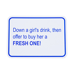 Stag Night Dare Cards With Blue Writing