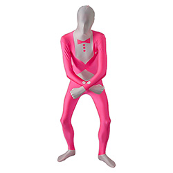 Flexing Pink UV Tuxedo Morphsuit
