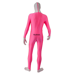 Back Of Pink UV Tuxedo Morphsuit