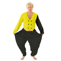 Holding Glasses Old School Rapper Costume