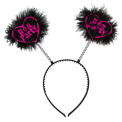 Hen Party Love Heart Boppers On White Background