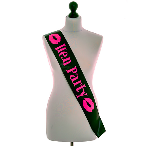 Miss Chief Black Hen Party Sash 