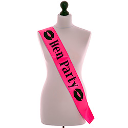Pink Hen Party Sash