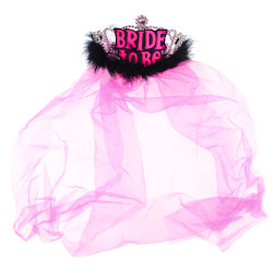 Black and Pink Brides Tiara