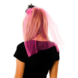 Black and Pink Brides Tiara