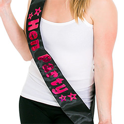 The material is shiny