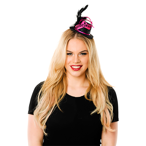 Black Mini Bridesmaid Top Hat