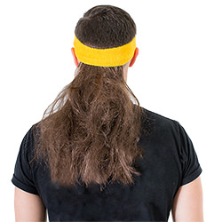 A view of the back of the mullet