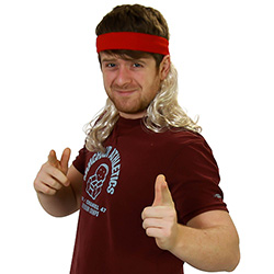 The Widowmaker mullet with red head band