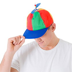 A model looking at the floor