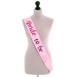 Pink Flashing Bride To Be Sash