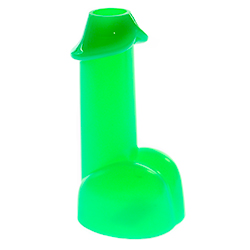 Green Neon Willy Shot Glass 