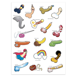 All of the individual widgets to cut out.