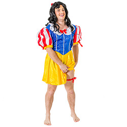 Male Model Wearing Fairyland Drag Costume On White Background