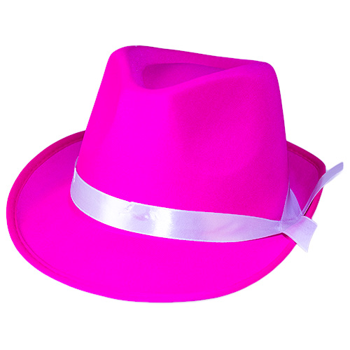 Pink Neon Gangster Hat