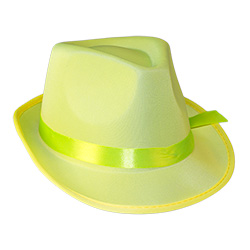 Yellow Neon Gangster Hat