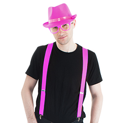 A model wearing the hat