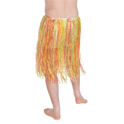 The back of the hula skirt.