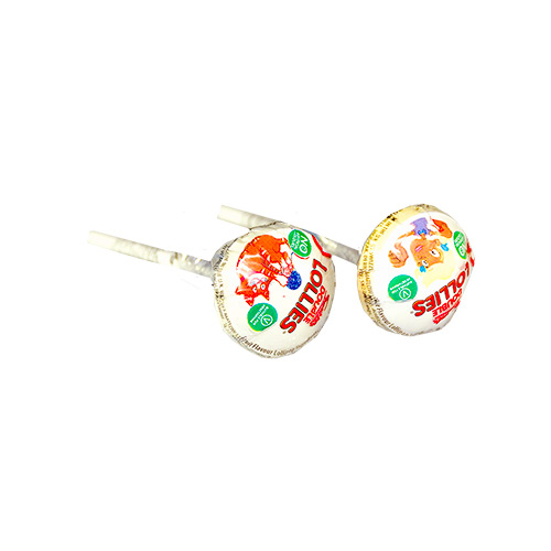 Double Lollies on a white background