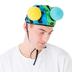 Cap with Velcro strips