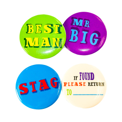 A range of the stag ID badges 